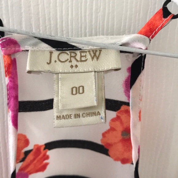 J. Crew Flower and Stripe Tank - Picture 2 of 3